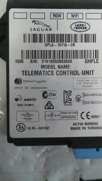BLUETOOTH MODULE RANGE ROVER EVOQUE TELEMATICS CONTROL DPLA-70718-CR NCS1194243