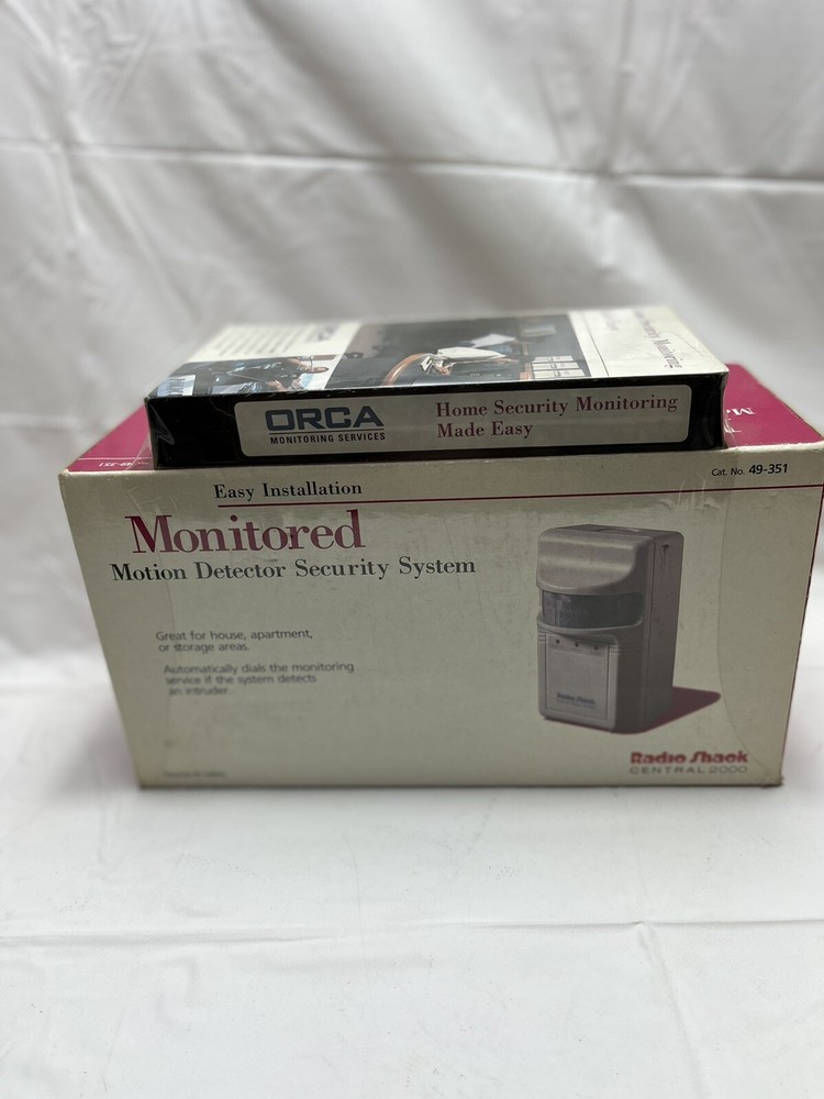 Radio Shack Monitored Motion Detector Security System 49-351 Sealed