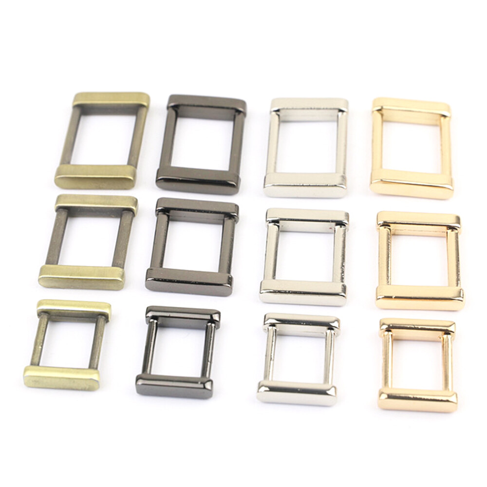 Seamless Solid Rectangle Metal Square Ring Belt Buckle Webbing 13mm 16mm 19mm