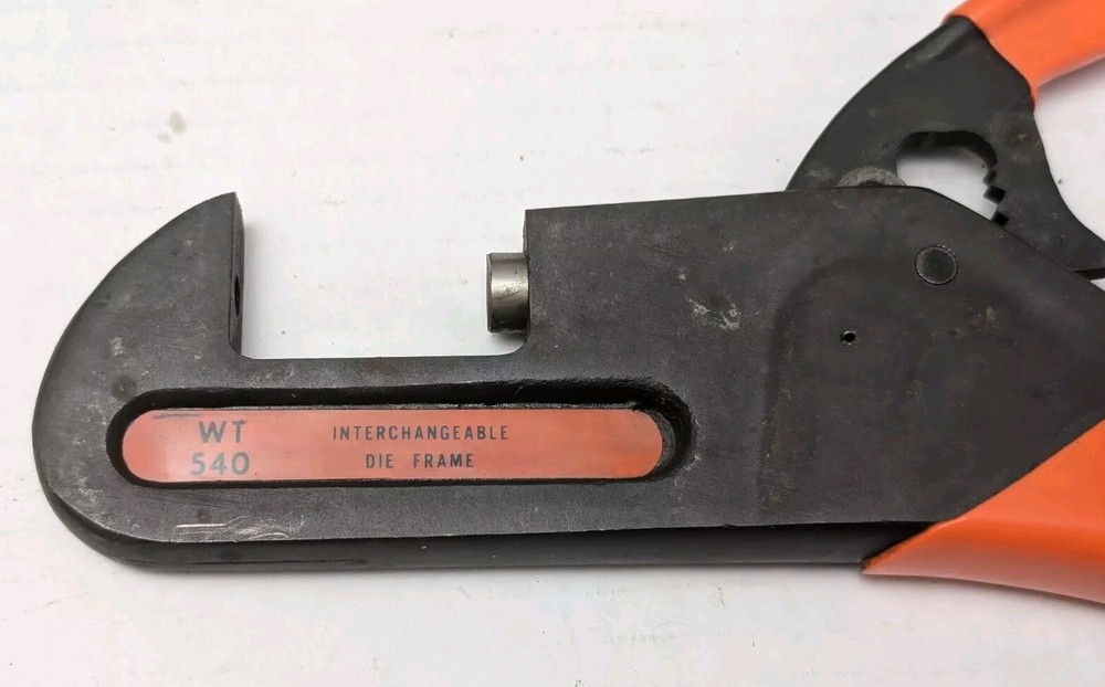 Thomas & Betts T&B WT540 Ratchet Hand Crimp Tool READ