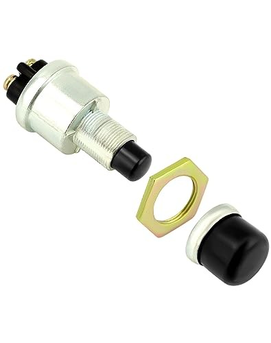 Engine Start Push Button Switch, 4 Pcs 12V 50A Momentary Start Switch for Car