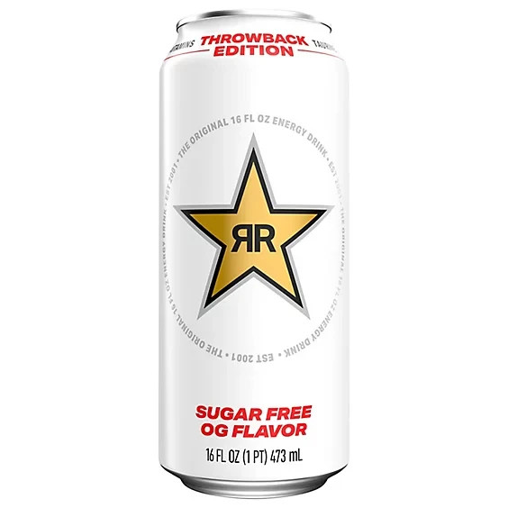 Rockstar Energy Drink OG Throwback Edition Sugar Free, 16oz (12pack) - Limited