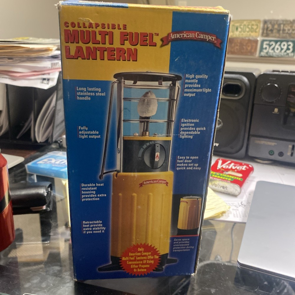 American Camper 2160BFB Collapsable Multi Fuel Lantern