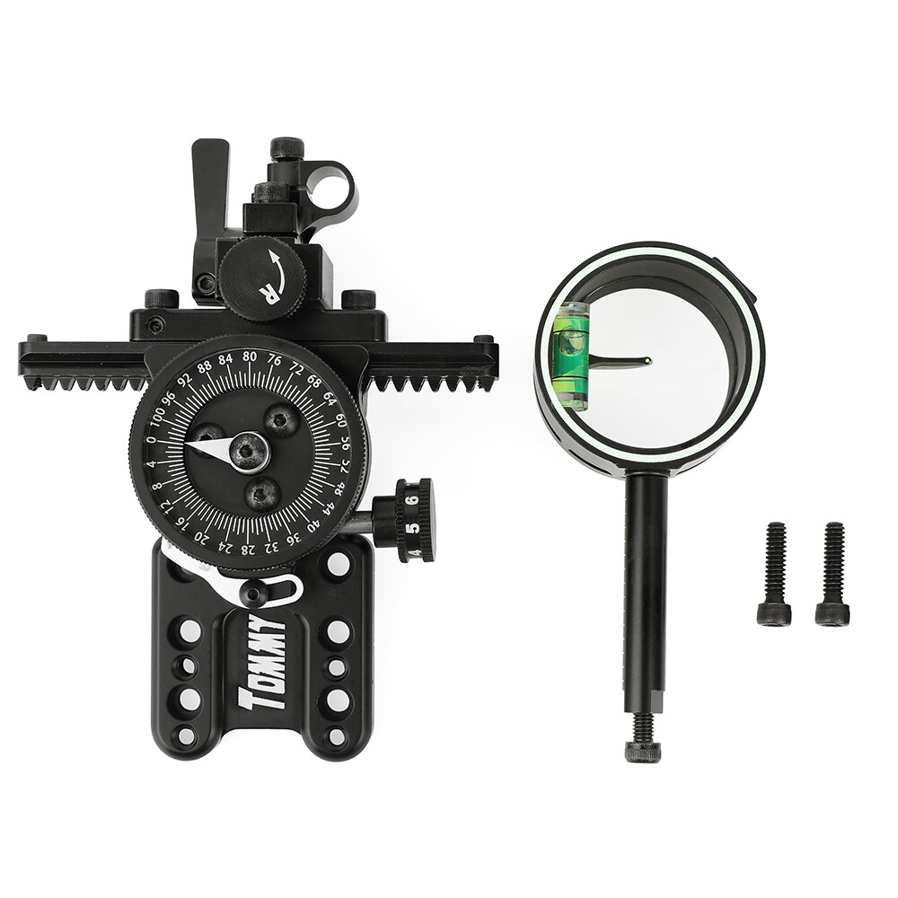Compound Bow 1 Pin Sight Micro Adjustable Adaptor Scope Sight 4x 6x 8x Shooting