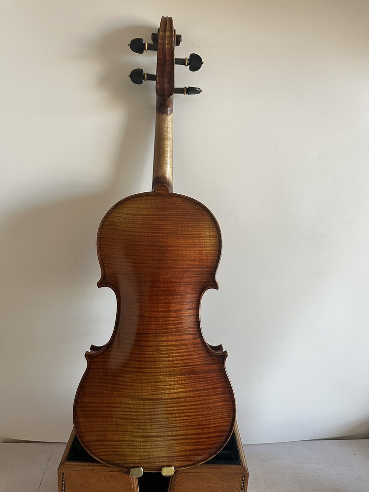 Master 4/4 Violin Stradi model 1PC  maple back spruce top hand made K3666