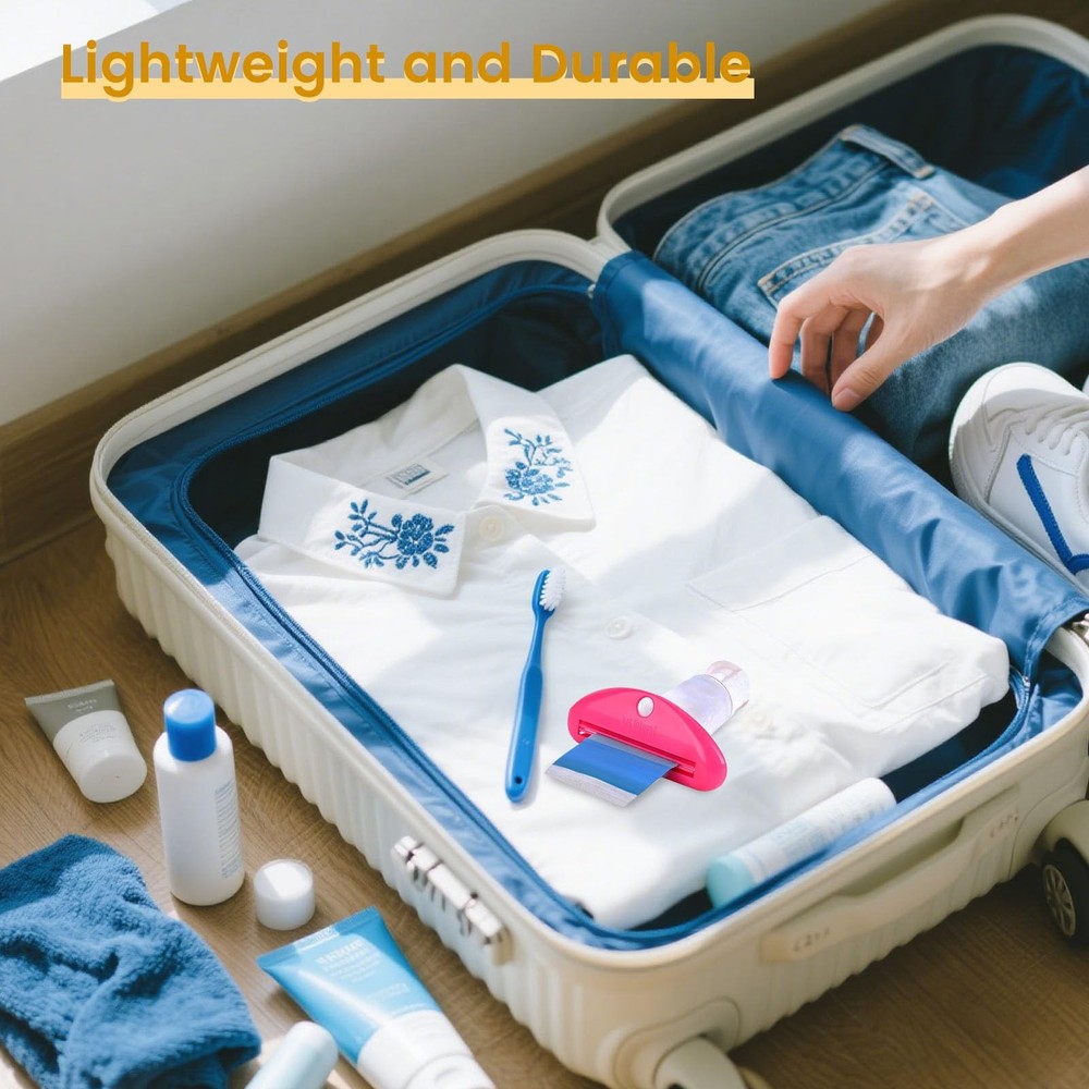 4PCS Toothpaste Squeezer, Hanging Tube Squeezer Tool Multicolor Tubular Paste...