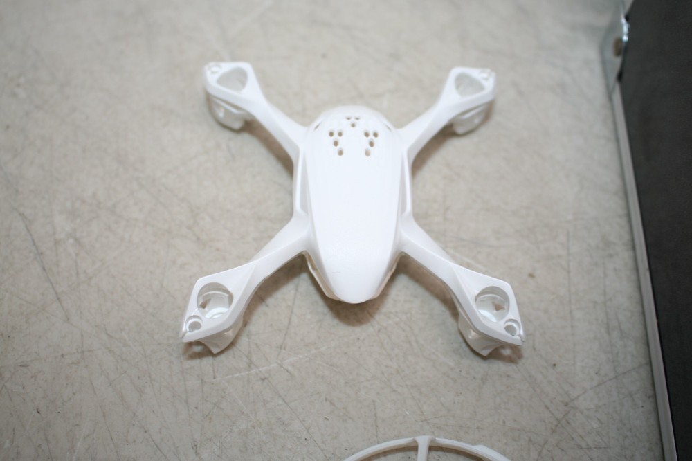 Hubsan H107D FPV X4 Mini RTF Quadcopter Drone with Extra Powers on -Untested
