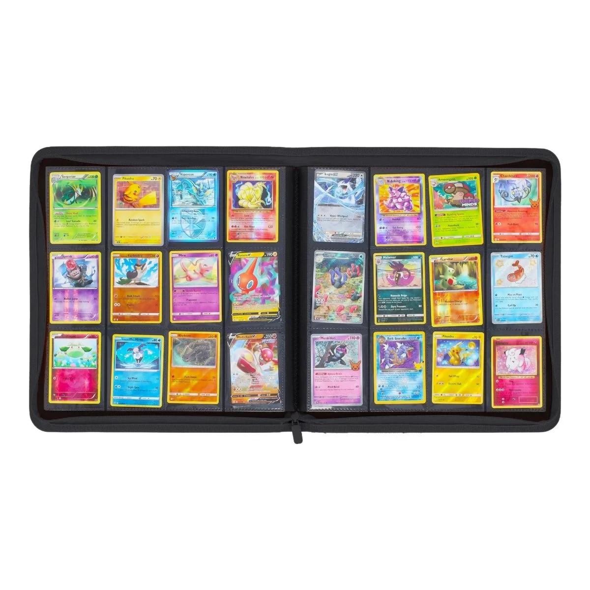 BCW Z-Folio 12-Pocket ZIPPER Album - Black - FREE SHIP