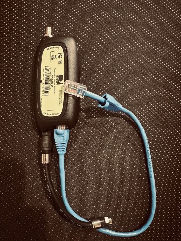 Two tv receivers Three Remote One Connected Adapter One Power Inserted