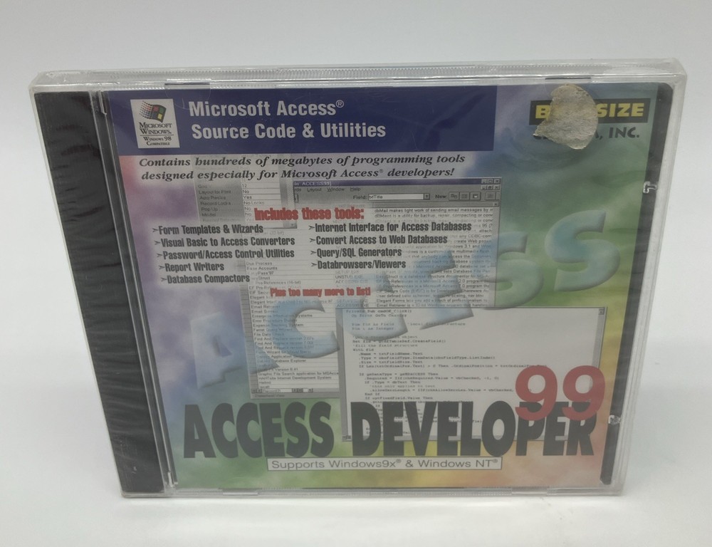 Microsoft Access Developer 99 Source Code And Utilities New Sealed