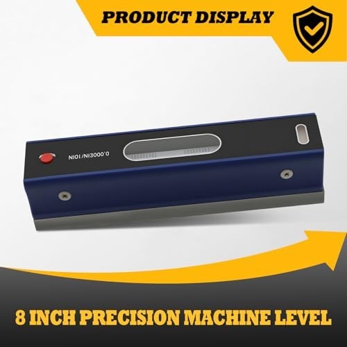 8" Precision Level Tool - 0.0002"/10" Accuracy for Straightness & Parallelism