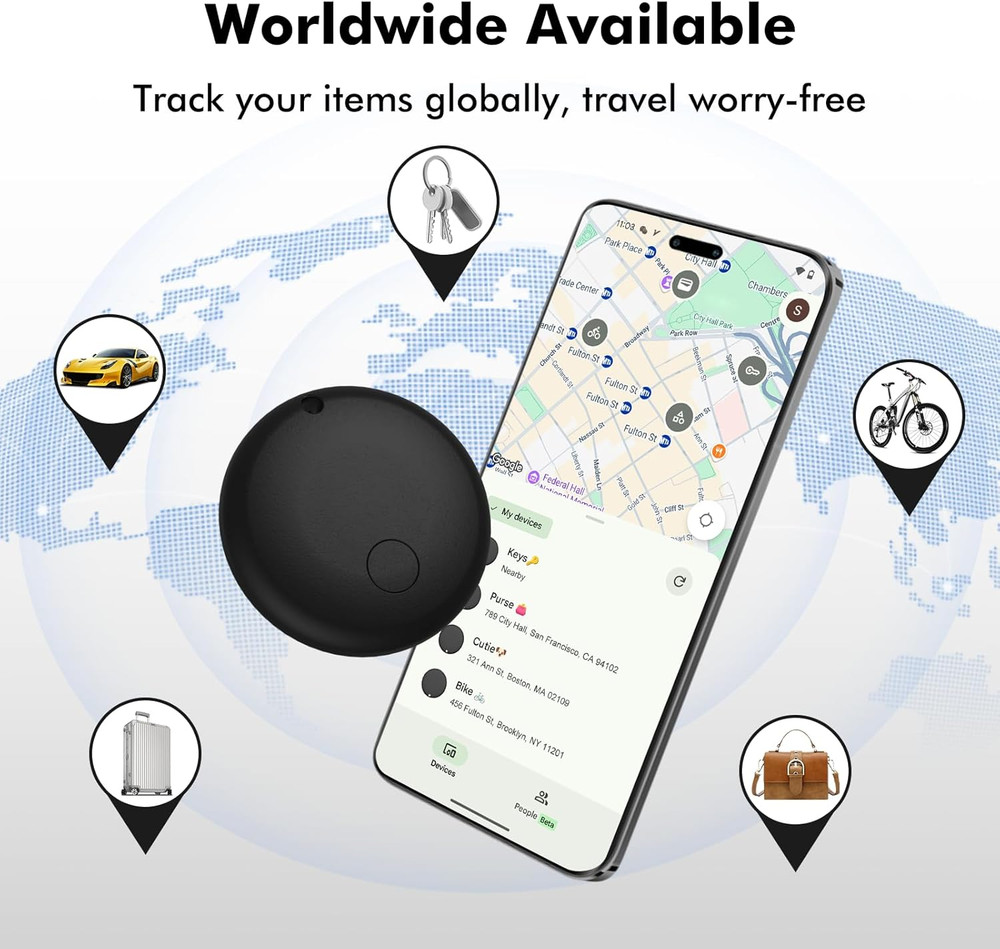 Android Air Tracker 4 Pack, Bluetooth Tracker for Android, Works with Google Fin