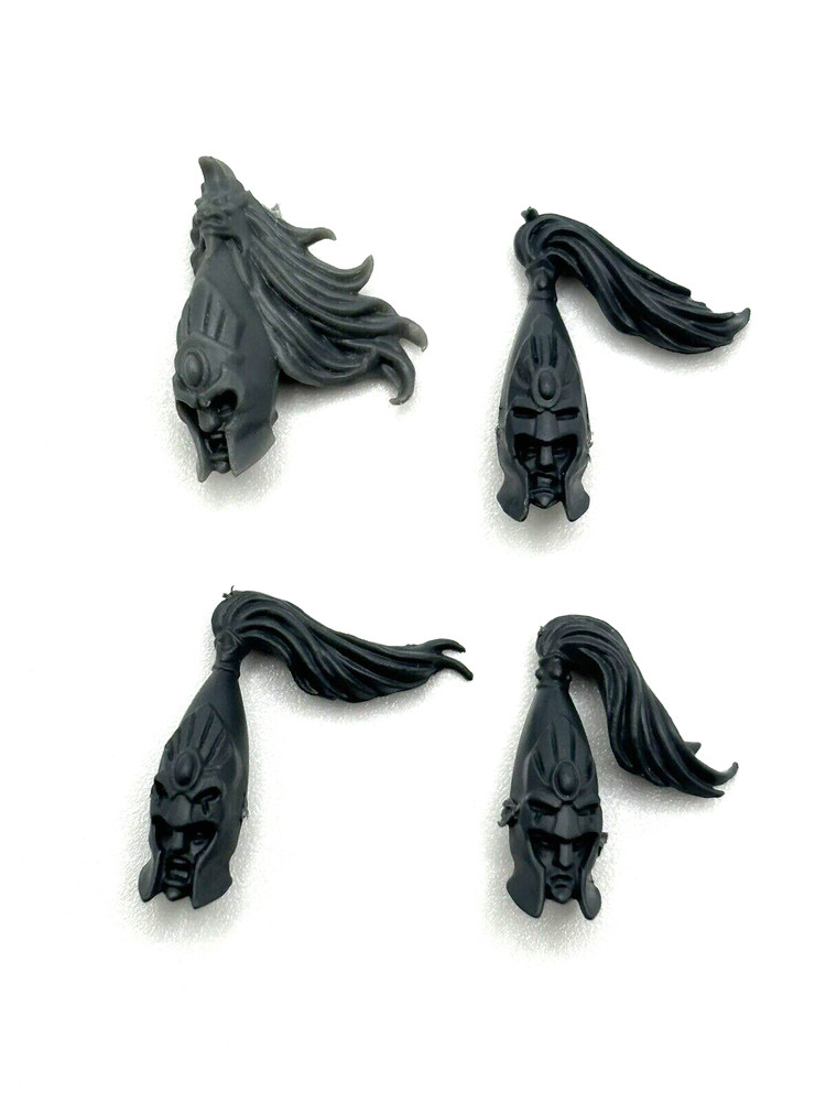 Warhammer High Elf White Lions Head Bits x4