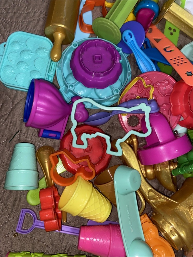 Huge 50+ Play Doh Accessories Lot