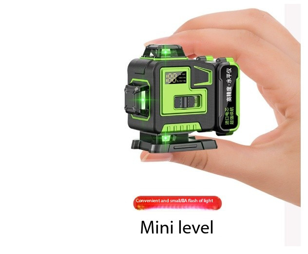 New 16-line Mini Level Green Light Line Meter Automatic Leveling Laser Level