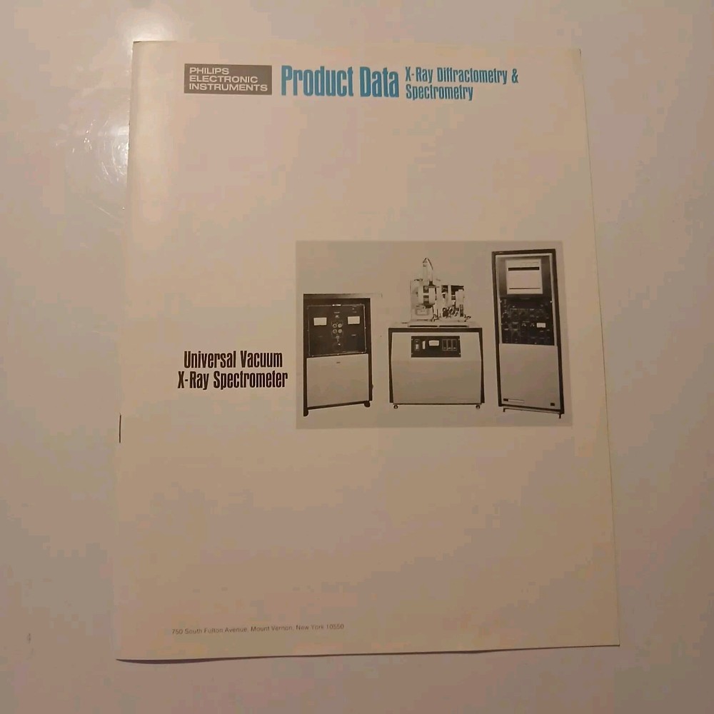 Vintage 1970 Norelco & Phillips Xray Diffraction & Spectrography Booklets Lot