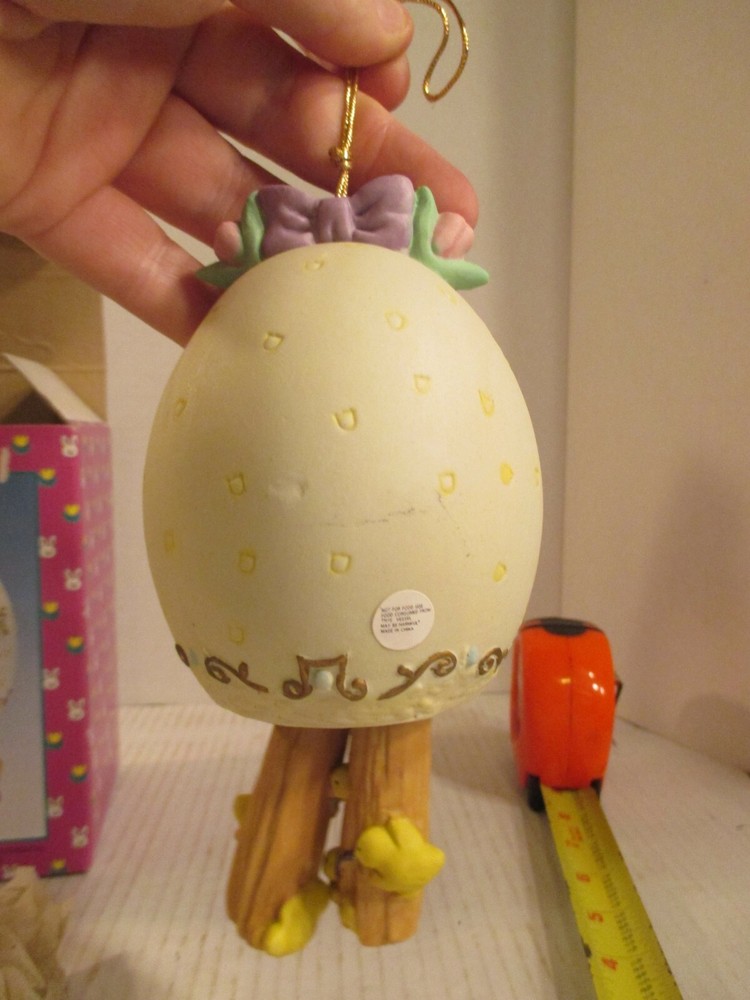 Easter Egg Happy Easter Wind Chime hand painted porcelin