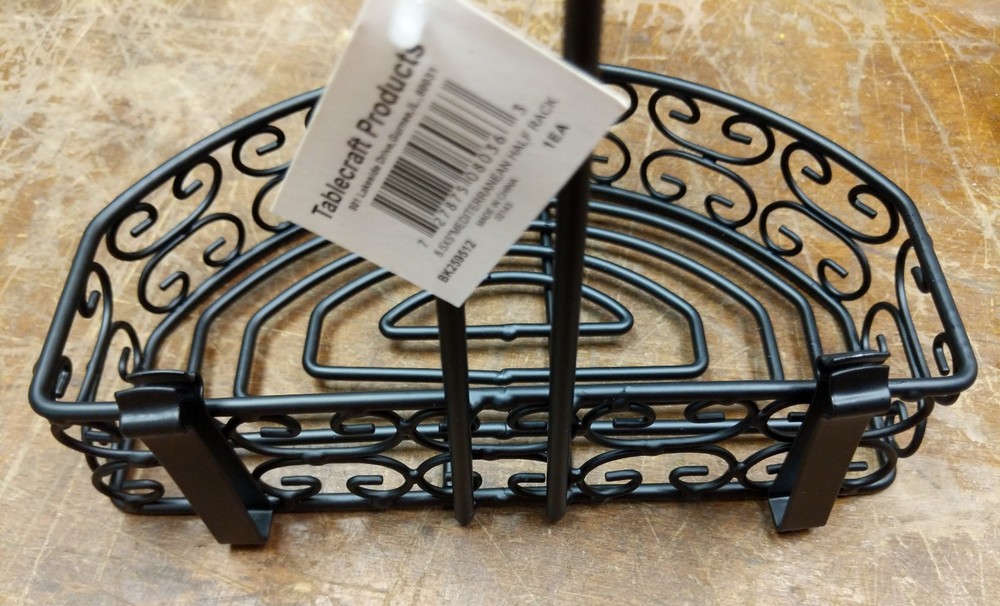 TableCraft BK259512 Mediterranean Versa Rack Half Condiment Rack