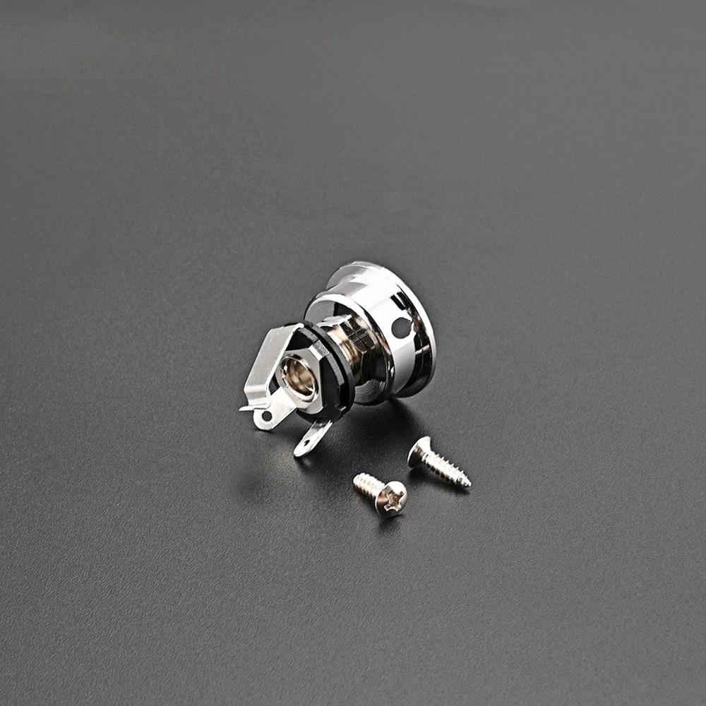 Socket Jack Plate Electrosocket Electric Guitar Chrome For Telecaster TL A