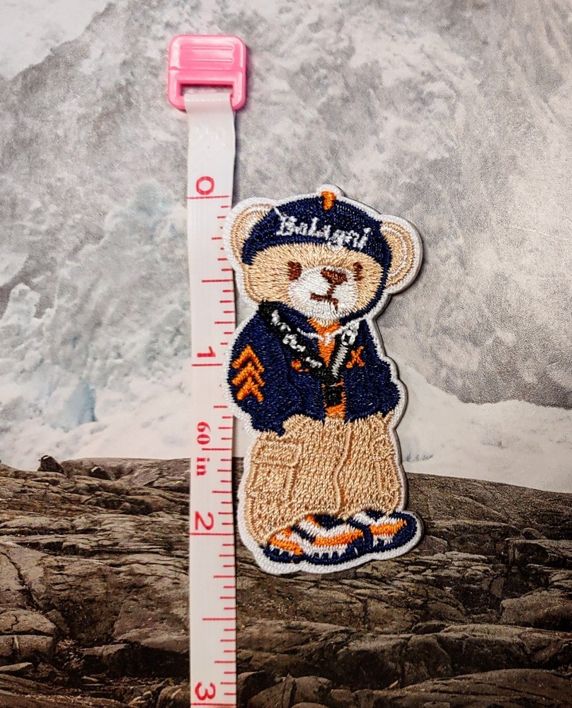 Teddy Bear Cargo Pants Aviator Jacket Embroidered Self Adhesive Patch Sticker