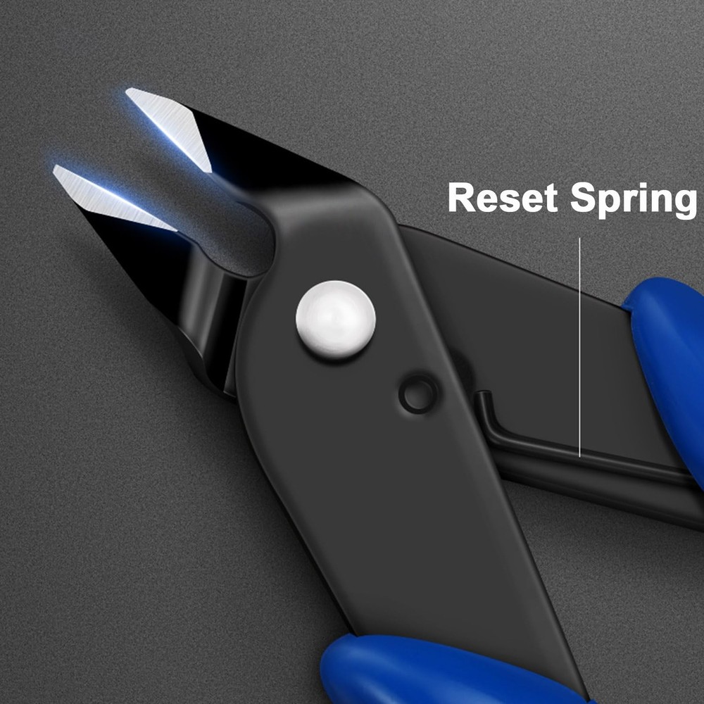 Flush Cutters 2 PCS Micro Wire Cutters for Jewelry Making Electronics Models