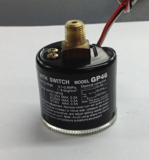 SMC Pressure Gage with Switch, Model GP46