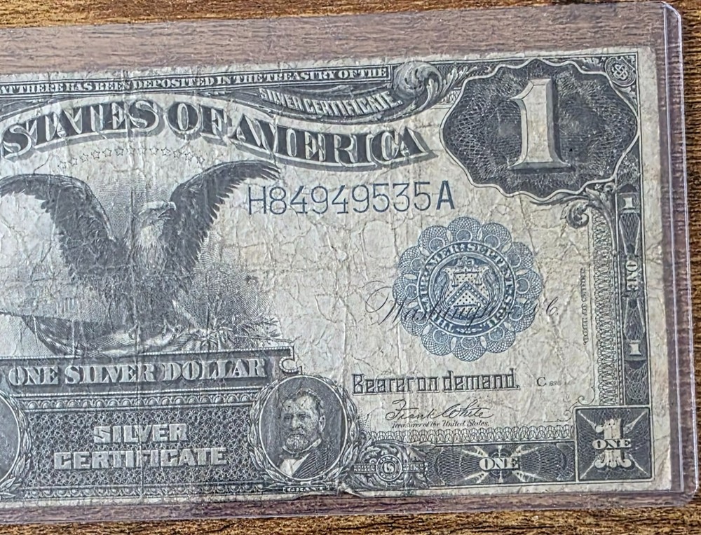 1899 $1 black eagle silver certificate