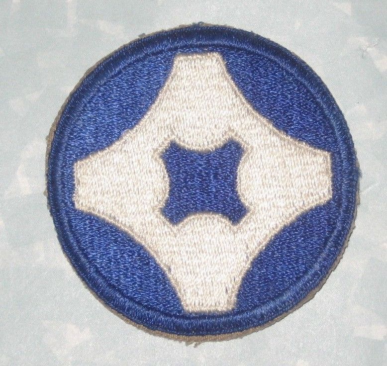 US Army Forth Service Command Patch - WWII - 2 1/2" x 2 1/2"