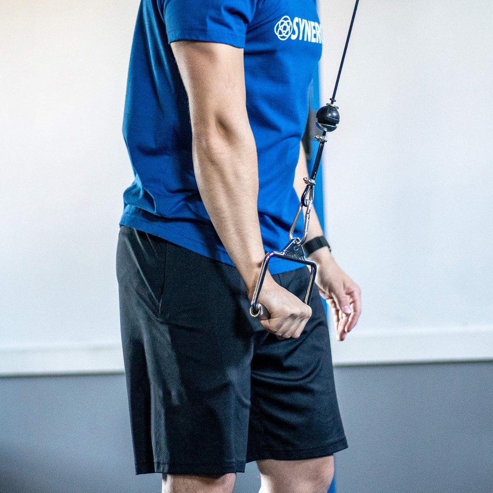 D Handle Cable Attachment – Home Gym Accessory for Cable Machine, D Ring Grip...