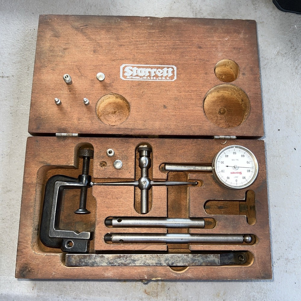Starrett #196 Plunger Back Indicator Set