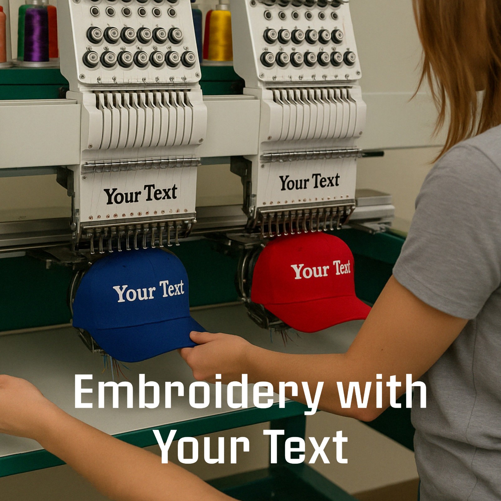 Custom Embroidered Baseball Cap Personalized Text Dad Hat with Your Own Message