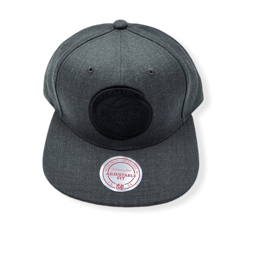Mitchell & Ness Houston Rockets Dark Heather Wool HWC Adjustable Snapback Hat