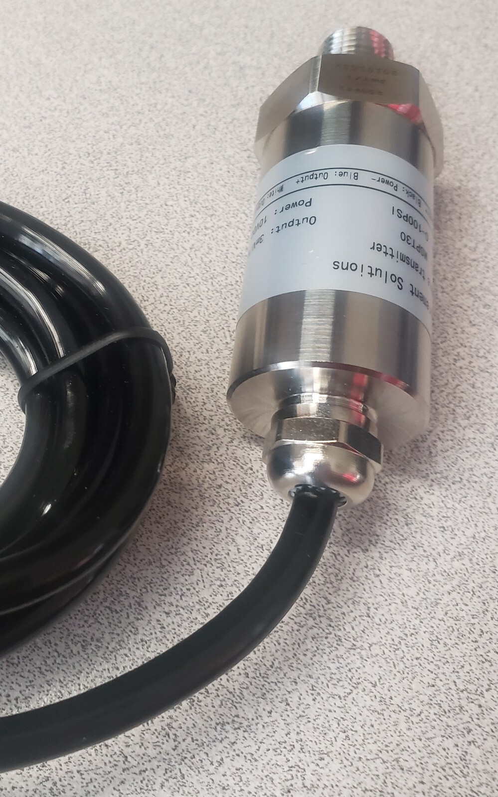 mV/V Pressure Transducer, 10,000 PSI Range. mV/V Pressure Sensor, 10K PSI Range