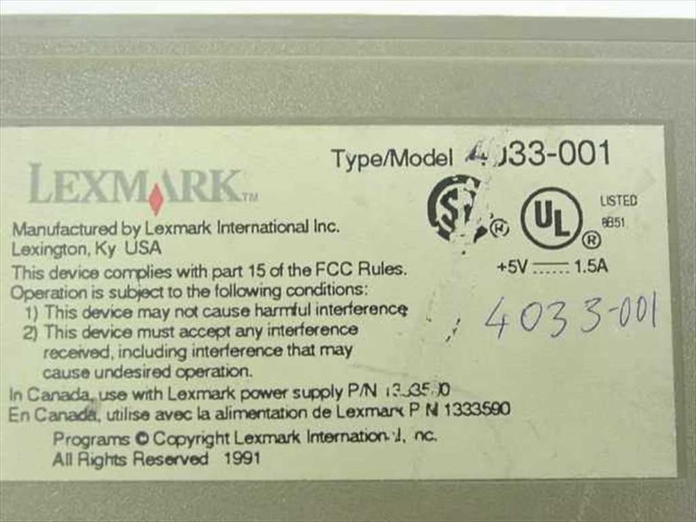 Lexmark Token Ring Print Server 4033-001