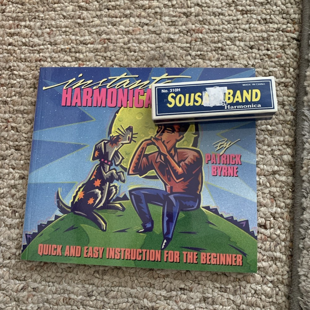 Bluesband Harmonica And Instant Harmonica Instruction Beginner Book & Harmonica