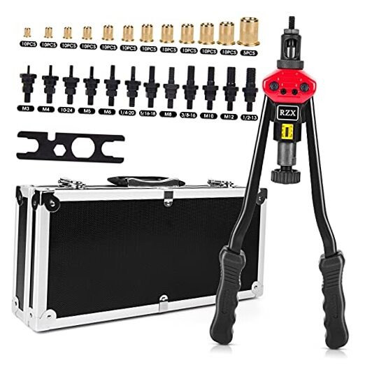 16" Rivet Nut Tool, Professional Rivet Nut Tool Setter Kit Including 12