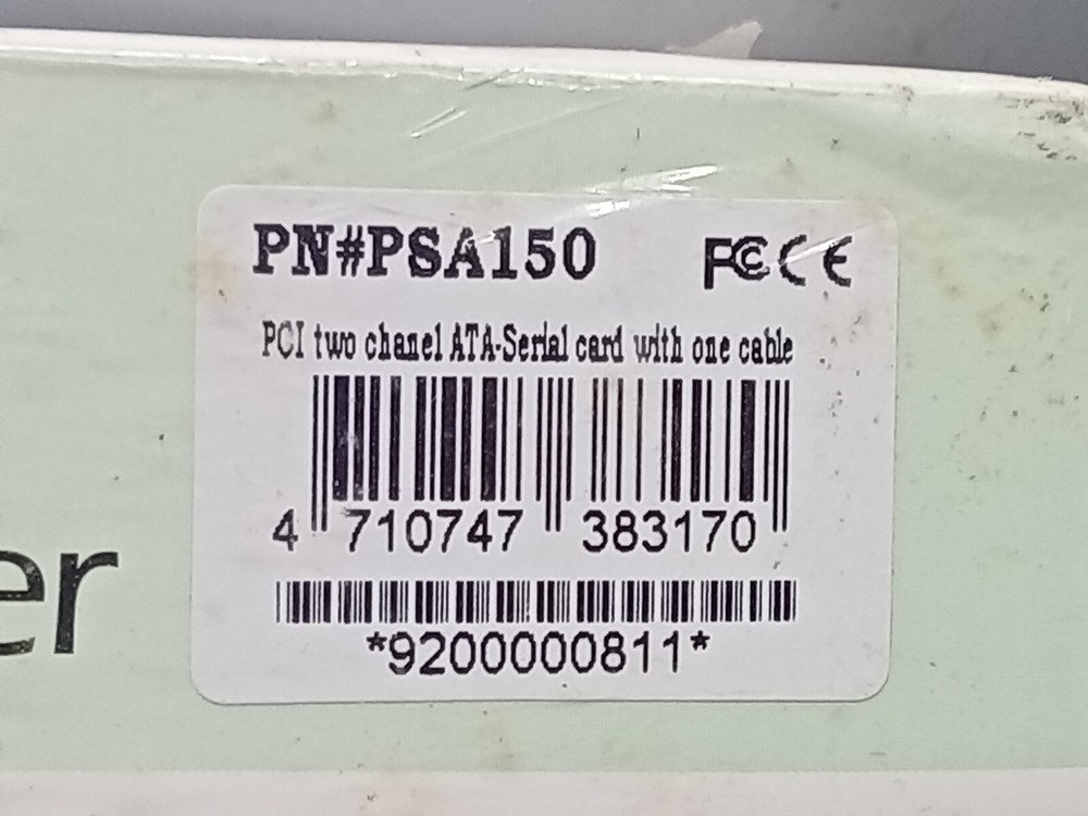 NEW I/O Flex SERIAL ATA DUAL-CHANNEL PCI HOST CONTROLLER