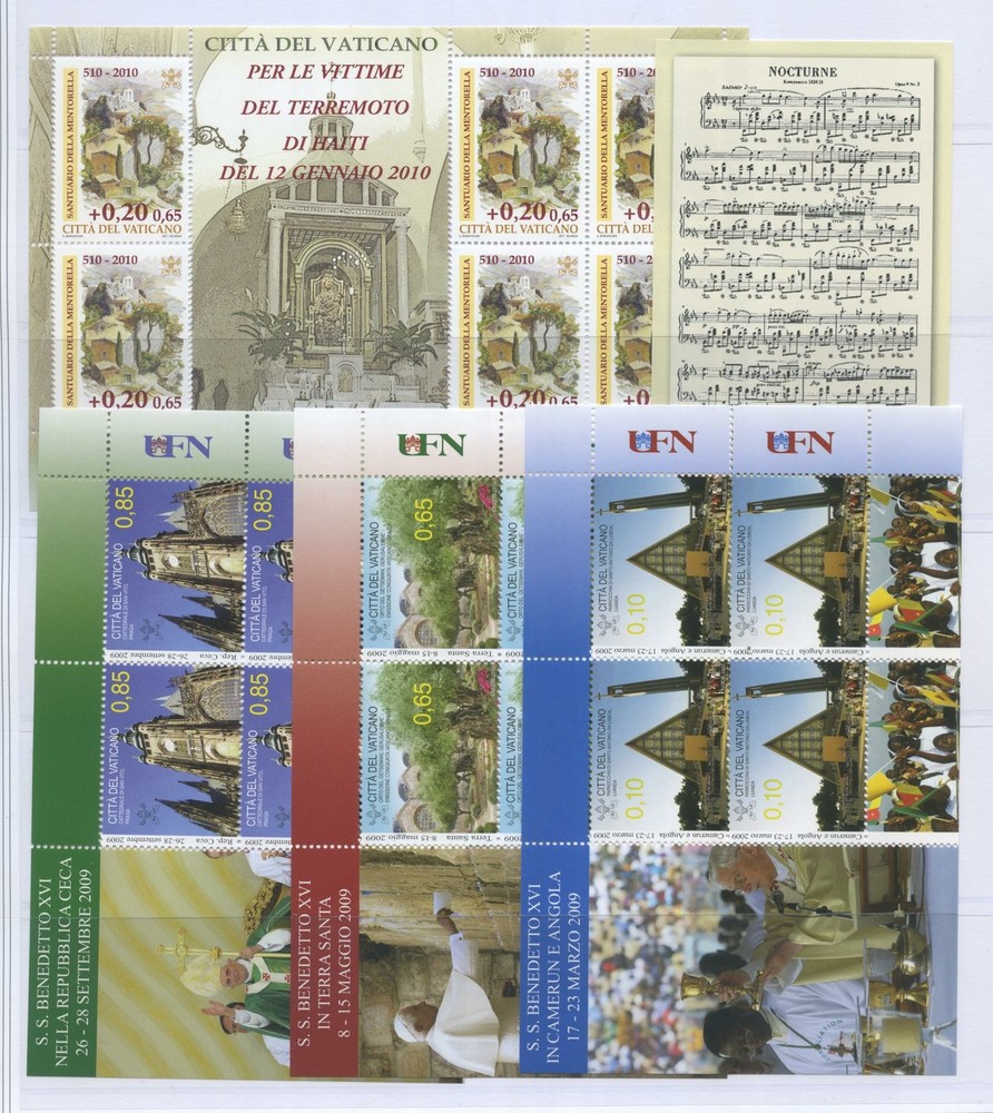 VATICAN 2010 VINTAGE CPL. 28V.+7BF+2LB **