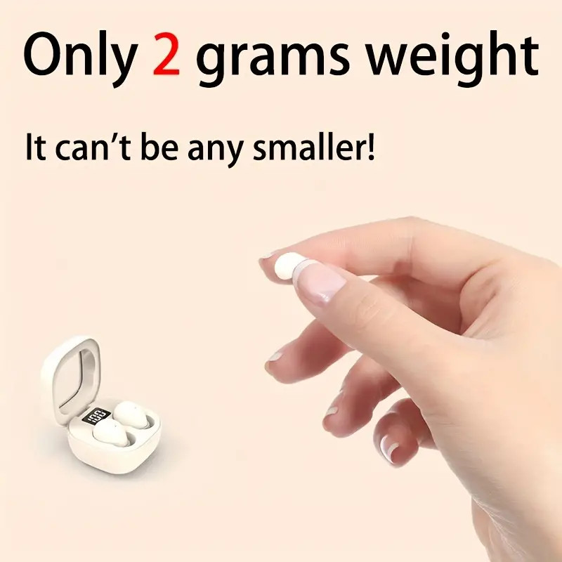 FRAZCOM Wireless Bluetooth 5.3, Waterproof Earphone Invisible In-Ear Earbuds