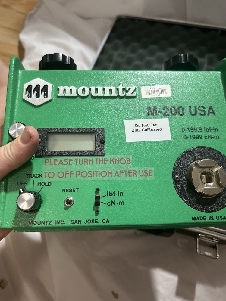 Mountz M-200 USA Torque Calibrator 1a4