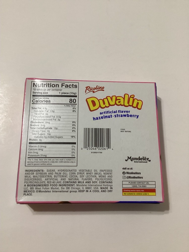 Duvalin Candy Creams Hazelnut - Strawberry 18-count Pack ( See Description )