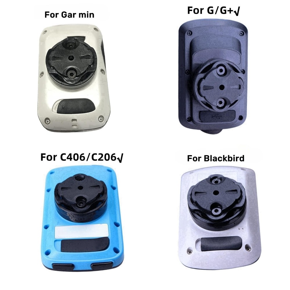 Bike Computer GPS Mount Adapter Insert Kit Back Rotate Cover Replace Compatib...