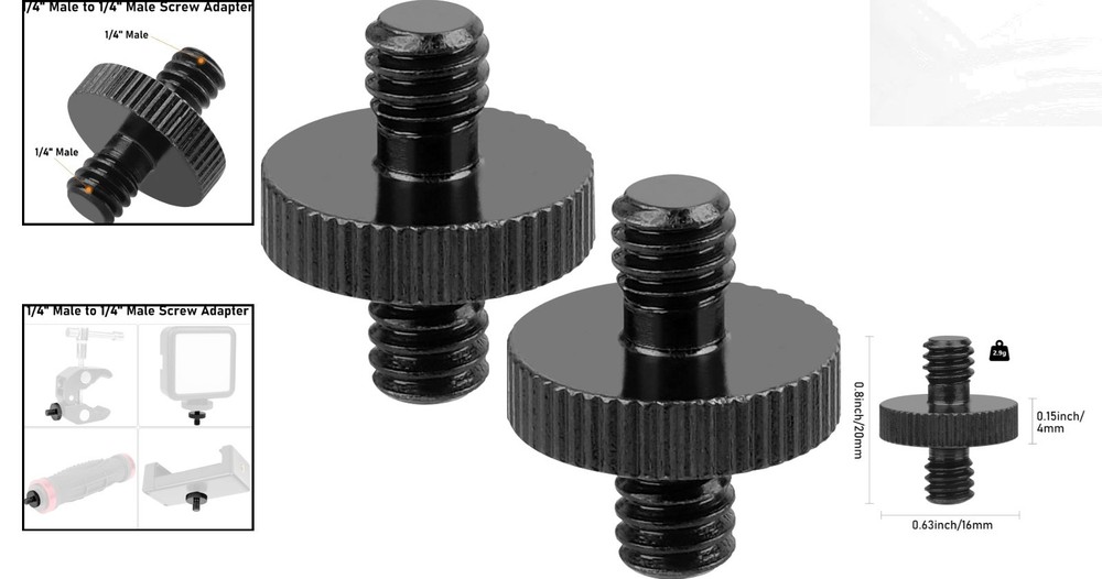 Precision 1/4" Camera Screw Adapter Set – Ensure Steady Mounting anywhere