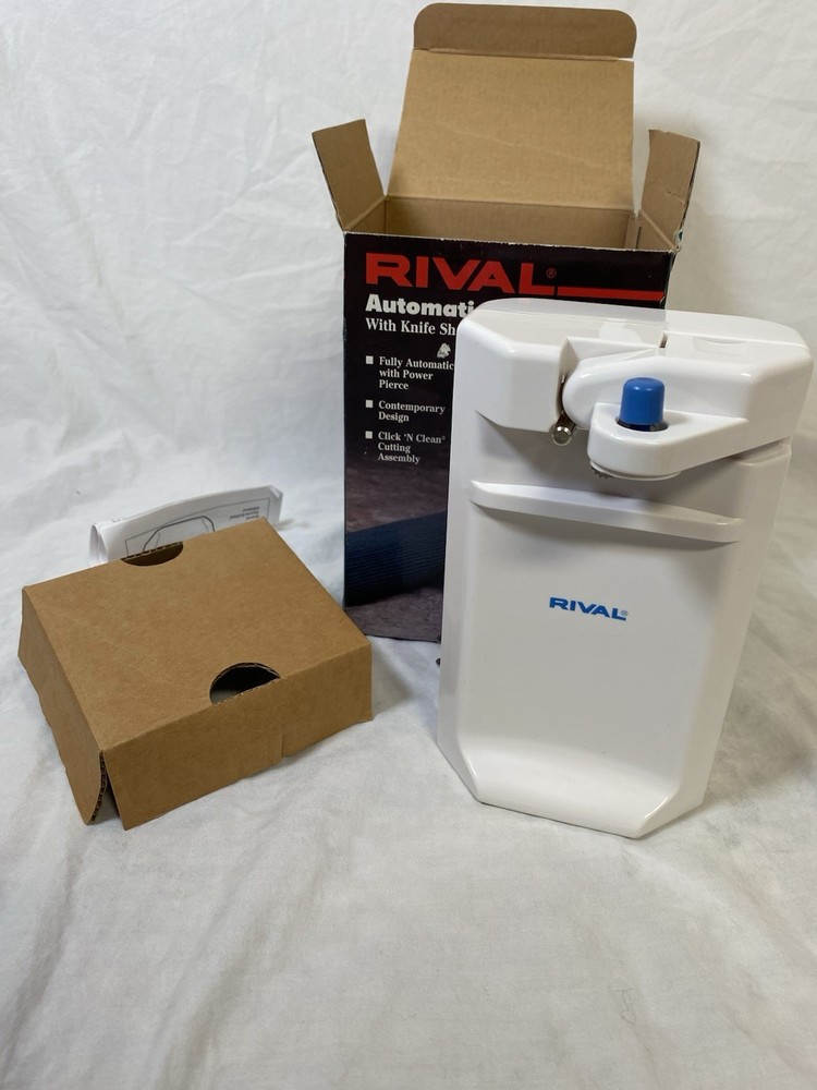 Rival Automatic Adjustable Can Opener With Knife Sharpener Model 722 New