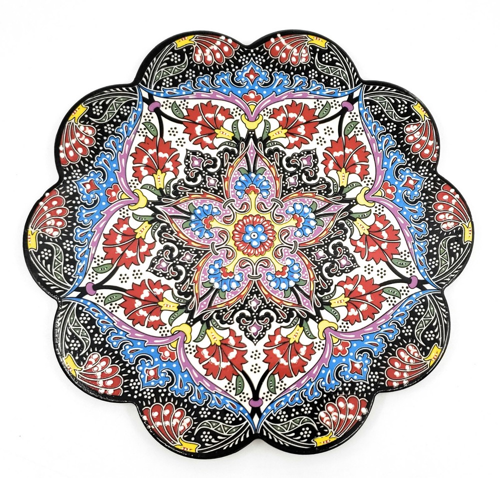 Handmade Turkish Ceramic Pottery Star-Shape Tile Trivet