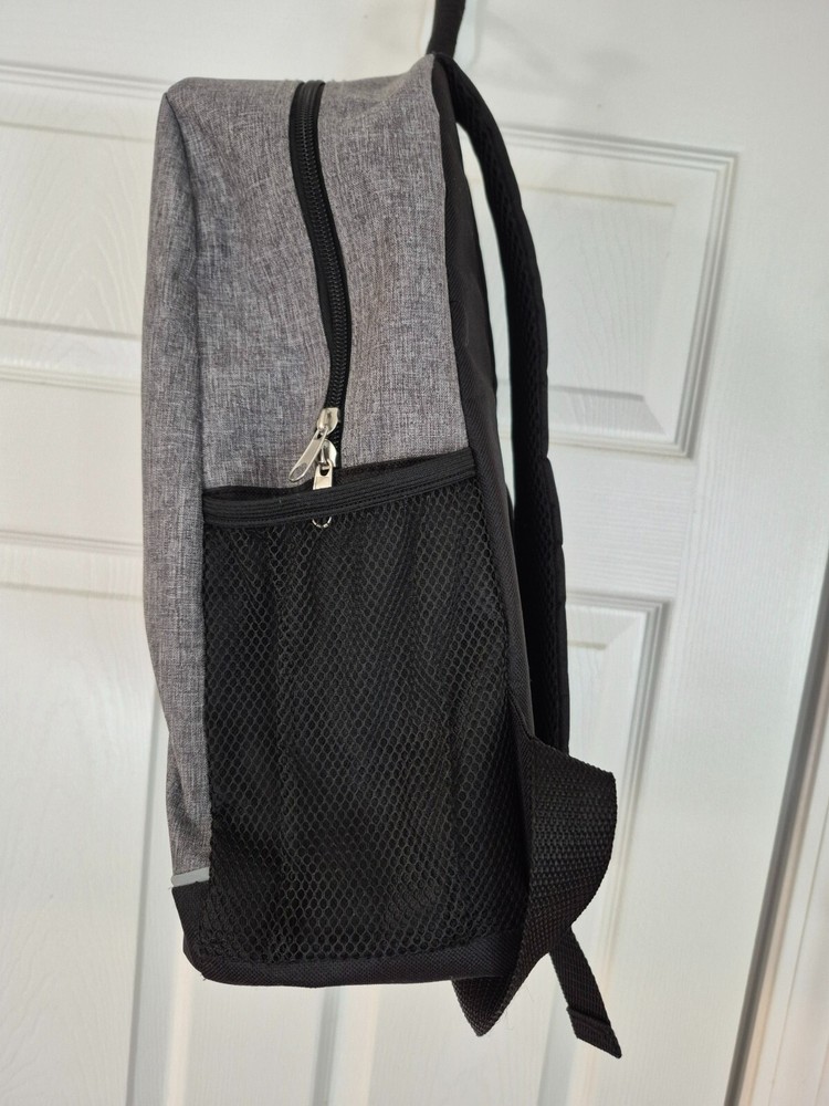 Backpack student laboratory themed black gray