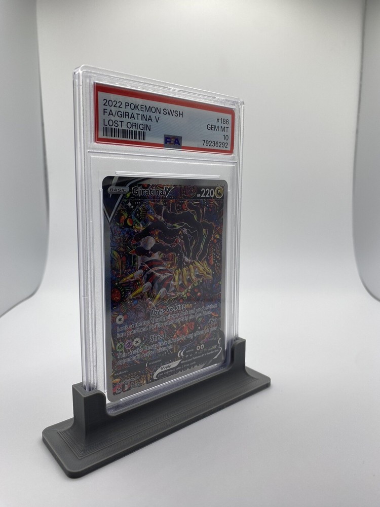 GREY STANDARD PSA GRADED CARD SLAB HOLDER / STAND