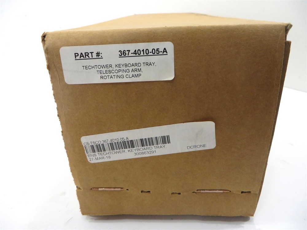ENS Techtower Keyboard Tray Telescoping Arm Rotating Clamp 367-4010-05-A