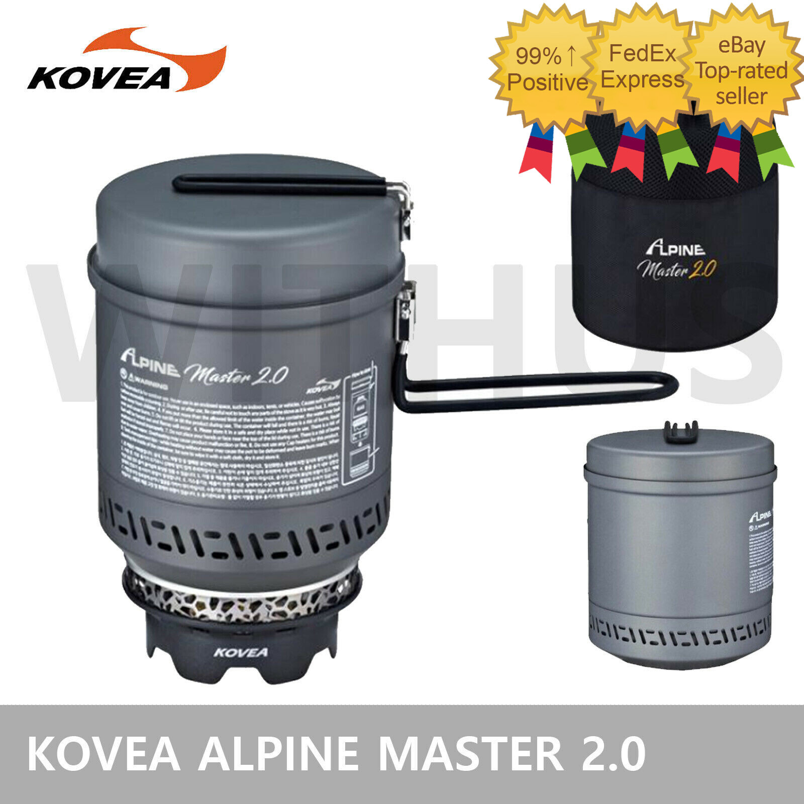 KOVEA ALPINE MASTER 2.0 All-in-one Portable Stove and Pot Camping - Express=