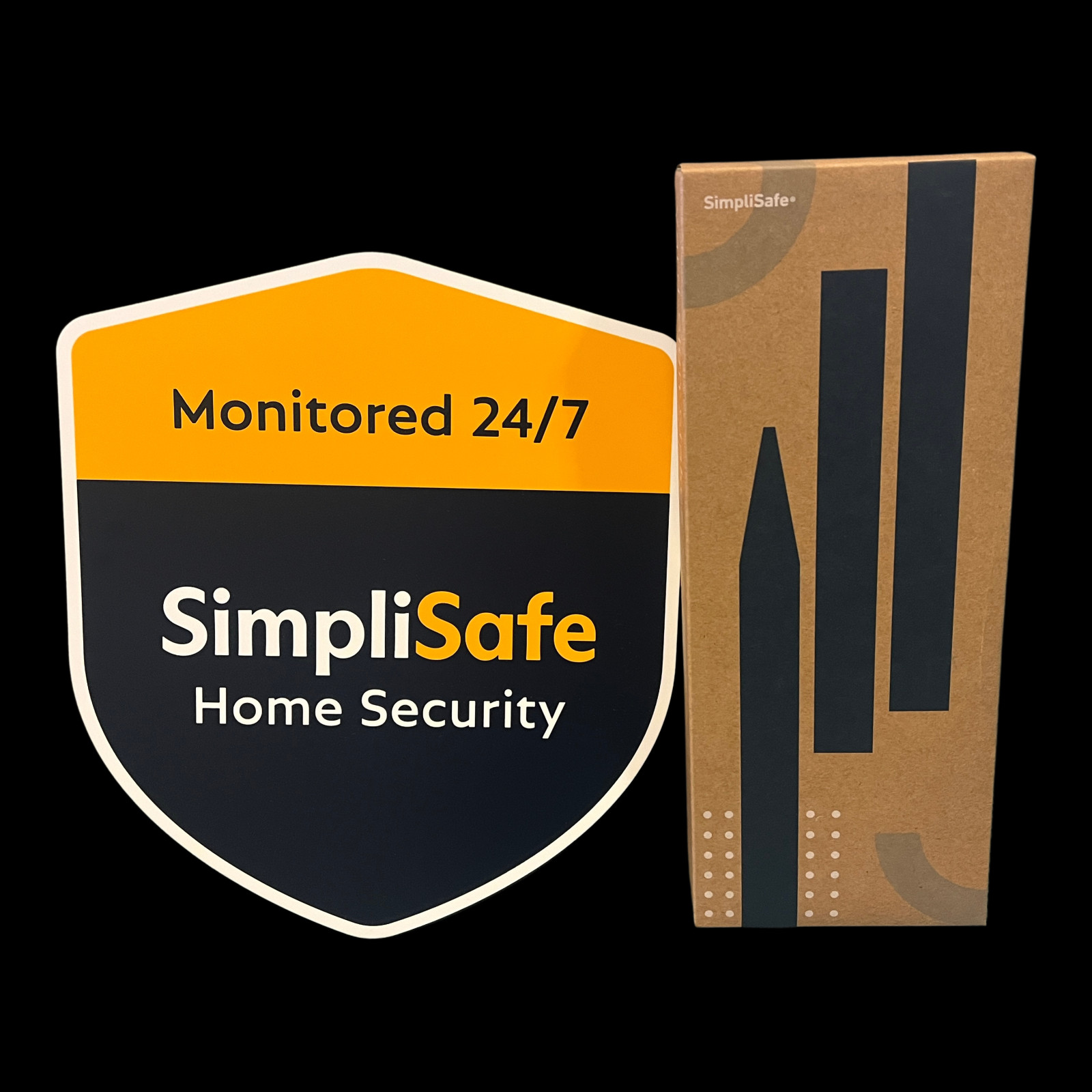 🚨New SimpliSafe Yard Sign with BLACK Heavy Duty Stake LATEST COLOR SCHEME!